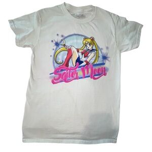 Sailor Moon Urban Outfitters Anime White Graphic T-shirt Women Size Small